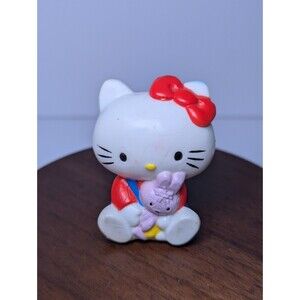 Vintage 1983 Sanrio Hello Kitty And‎ Bunny Cbs Kawaii 2" Figure Cake Topper Toy